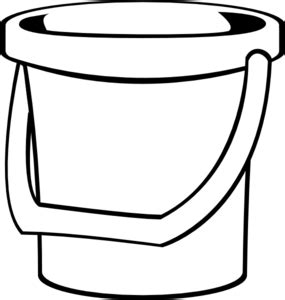 bucket template printable clipart