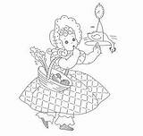 Embroidery Sunbonnet Wheeler Laura Patterns Vintage Transfers Hand Qisforquilter Designs sketch template