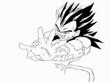 Vegeta Coloring Pages Dragon Ball Super Saiyan Ss4 Clipart Drawings Ficition Fan Popular Library Coloringhome sketch template