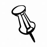Tack Thumbtack Symbol Tacks sketch template