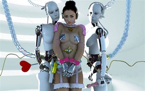 Girl having sex with robot