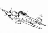 Coloring Pages Wwii Aircrafts Popular sketch template