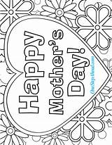 Mothers Coloring Pages Happy Kids Sheets Mother Print Printable Cards Color Crafts Colouring Sunday School Fathers Preschool Worksheets Colors Mom sketch template