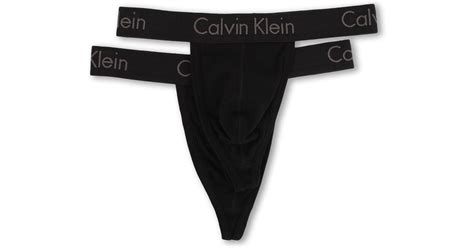 Calvin Klein Cotton Body 2 Pack Thong Nb18081 In Black For Men Lyst