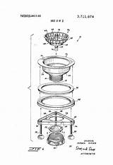 Patents Strainer Drawing sketch template