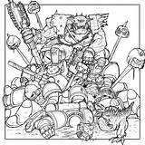 Warhammer Ork 40k Orks Thankyou 20k Goblin Knight Guy sketch template
