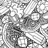 Geode Wiccked Spoonflower Geodes Gemstones Colour sketch template