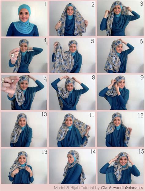 april sweet hijab tutorial