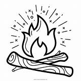 Campfire Coloring Fire Camp Drawing Getdrawings Pages Drawn sketch template
