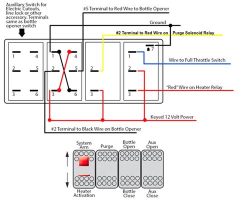 pin rocker switch wiring diagram  wiring diagram sample