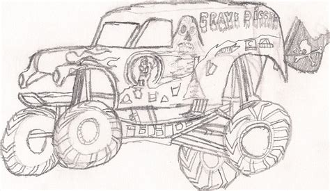 grave digger  coloring pages