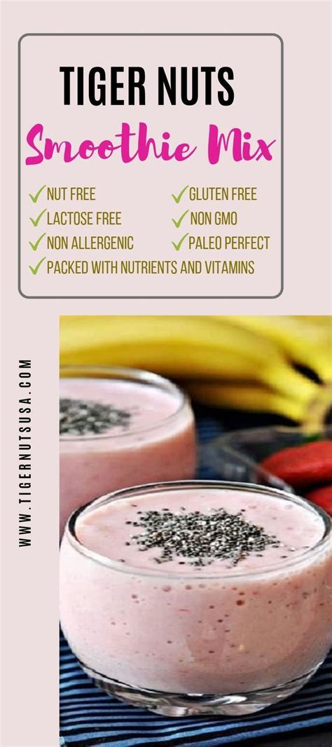 tiger nuts smoothie mix   tastes great     good     nut