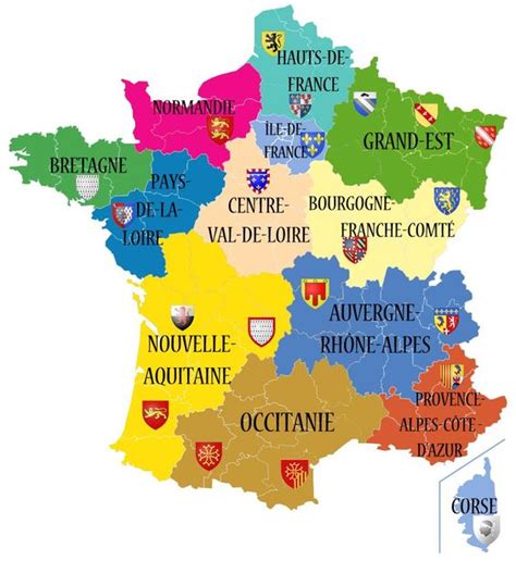 les  nouvelles regions de france metropolitaine  france