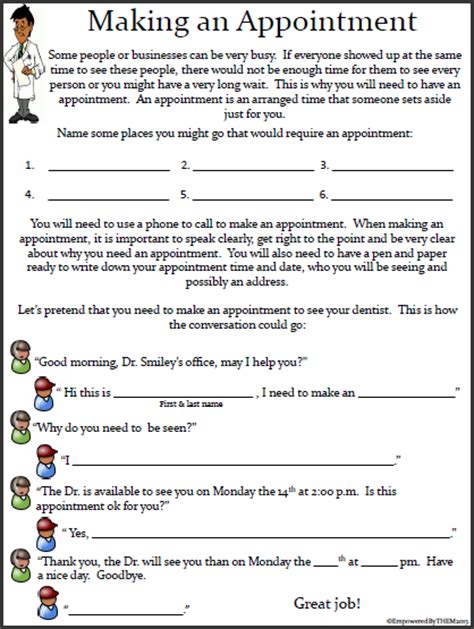 empowered by them life skills worksheets