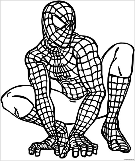 printable picture  spiderman