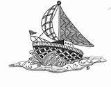 Zentangle Sailing Mandala Zen Drawing Boat Doodles Pattern Doodle Sailboat Redbubble Choose Board sketch template