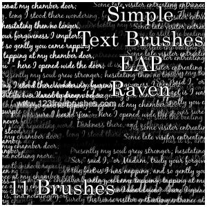 simple text letter plate  brushes freebrushes