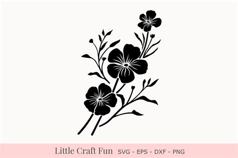flowers silhouette svg florals silhouette svg silhouette
