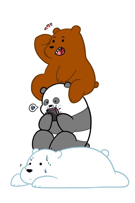 We Bare Bears Grizzly Grizz Panda Ice Bear Cartoon
