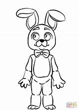 Coloring Bonnie Fnaf Pages Printable Drawing sketch template