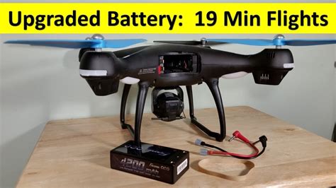 upgraded  min batteries promark gps shadow drone youtube