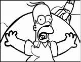 Homer Simpsons Cartoon sketch template