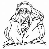 Inuyasha Coloring Pages Printable Kids Anime Print Sheets Drawing Cool2bkids Book Scrapbooking sketch template