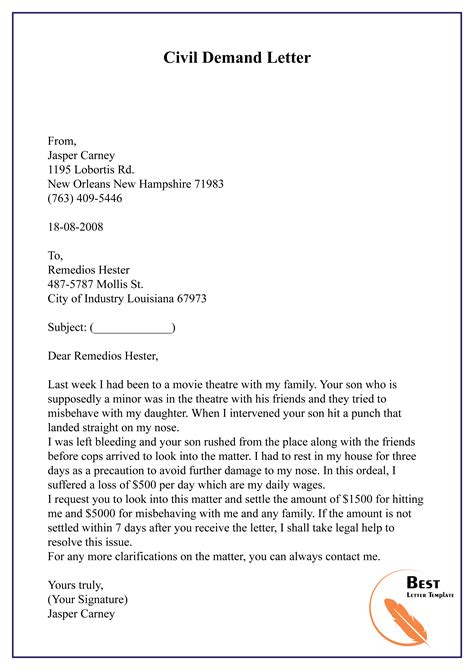 format  letter  response   grievance   attorney
