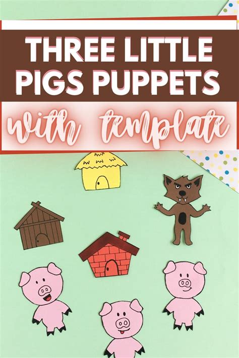 pigs puppets   printable template