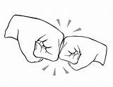 Fist Bump Clipart Baby Clipground Child Adult sketch template