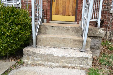 replacing  crumbling concrete porch steps lansdowne life
