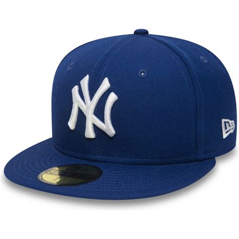 gorra plana azul ajustada fifty essential de  york yankees mlb de