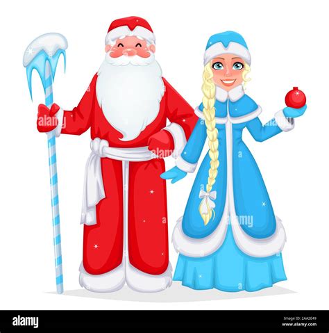 granddaughter  ded moroz stock vector images alamy