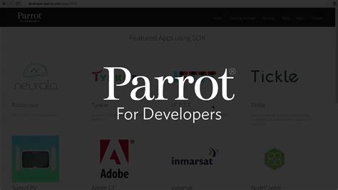 parrot  developers join  drone coding movement youtube