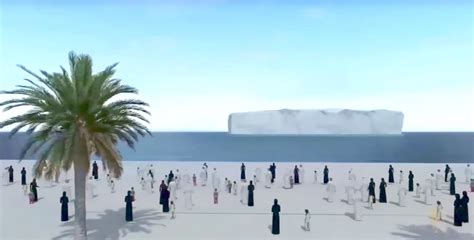 watch how uae plans to drag icebergs from antarctica to solve its water