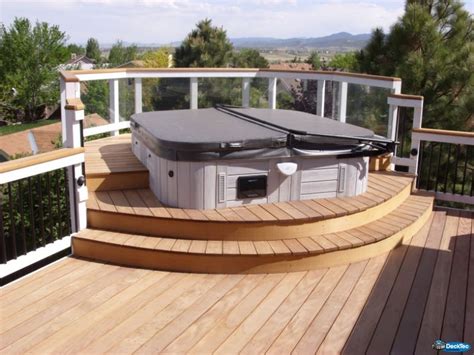 unique spa decks decktec outdoor designs