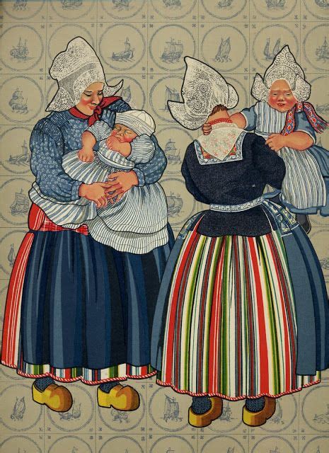 folkcostumeandembroidery costume of volendam north holland the