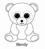 Beanie Ty Boos Boo Coloring Pages Panda Baby Colouring Visit Sheets sketch template