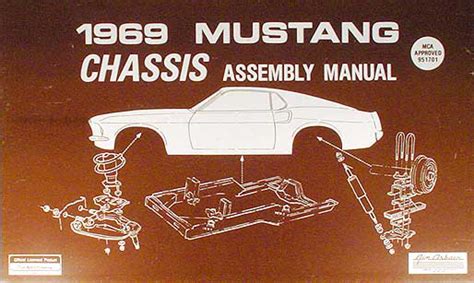 ford mustang chassis assembly manual reprint
