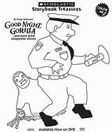 Gorilla Coloring Night Good Goodnight Clipart Zookeeper Activities Book Zoo Preschool Pages Printable Color Skills Social Getcolorings Clipground sketch template