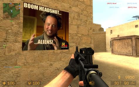 boom headshot aliens counter strike source sprays funny gamebanana
