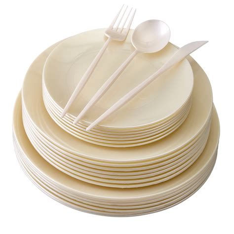 disposable plastic dinnerware set  pc  dinner plates