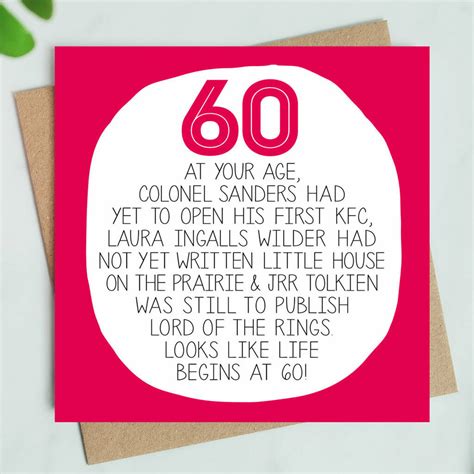 by your age funny 60th birthday card by paper plane