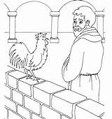 Pietro Simon Colorare Bible Biblekids Apostolo Apostle Disegno Denies Cornelius Saint Sheets Apostol Dominical Biblicas Remembers Rooster sketch template