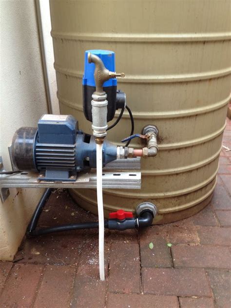 domestic pressure pump installation