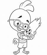 Coloring Chicken Little Pages Visit Kids sketch template