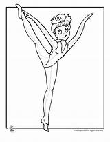 Coloring Ballerina Cute Pages Young Dance Kids Letter Worksheets Dancer Crafts Girls Old Ballet Woojr Activities sketch template