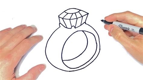 Cómo Dibujar Un Diamante Paso A Paso Dibujo De Anillo