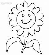 Smiley Face Coloring Pages Kids Happy Drawing Printable Flower Faces Expressions Smiling Sheets Cartoon Facial Flowers Cool2bkids Outline Emoji Clipart sketch template