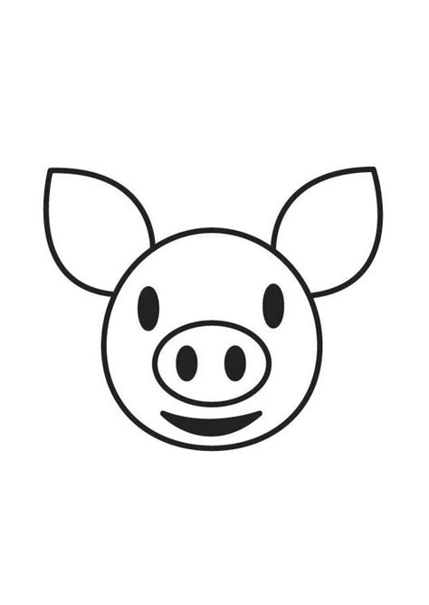 coloring page pig head  printable coloring pages img